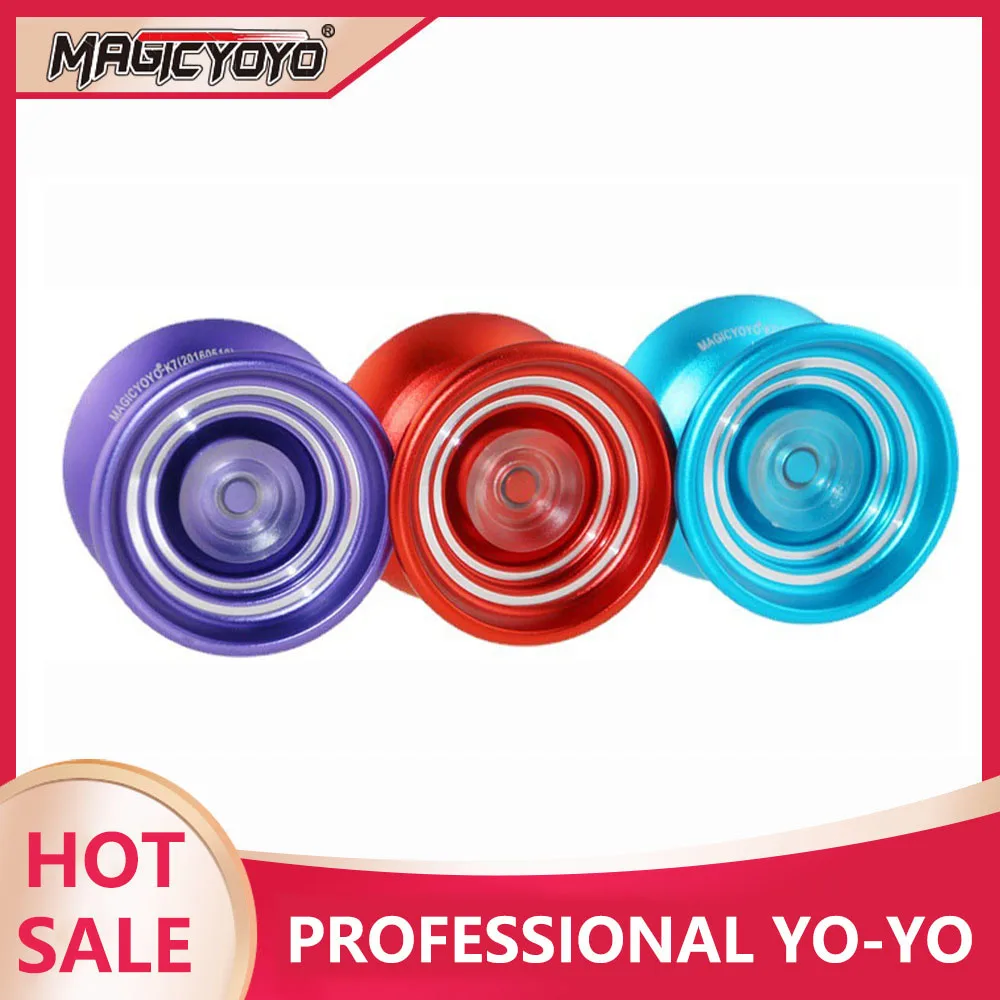 

MAGICYOYO Optional Entry-Level Side Axle Gameplay Professional Metal Yo-Yo Can Be Automatically Recycled Kids Collectible Toy
