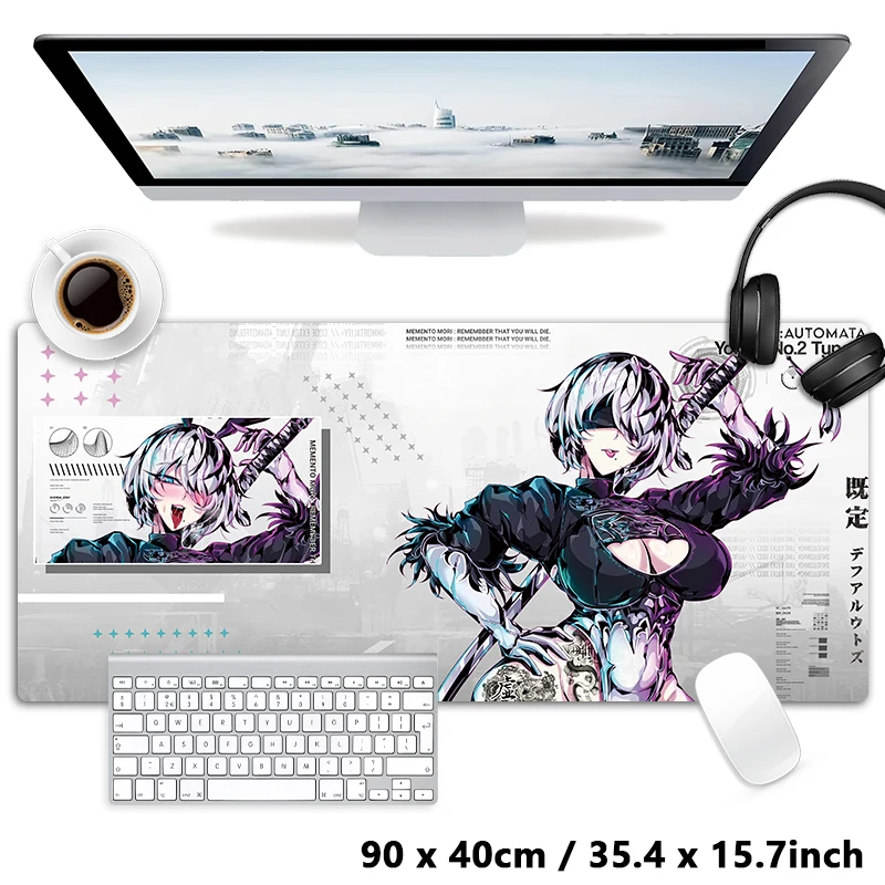 MPINGRTH NieR:Automata Tappetino per mouse, Anime XXL, Multifunzione
