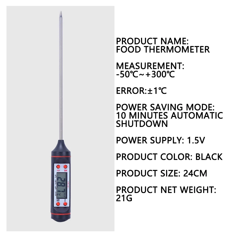 Candle making kit Electronic Digital Thermometer Candle Making Kit Supply Kitchen Food Milk Baking Hydrothermograph Oil Water Thermograph BBQ Tool