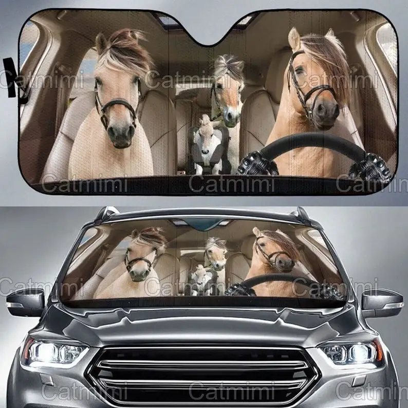

Horse Car Sun Shade, Horse Car Decoration, Car Sunshade Funny, Horse Auto Sunshade, Farm Car Sunshade, Gifts For Him MCL252006N0