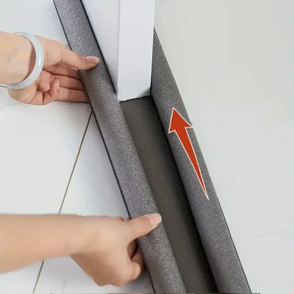 Door seal strip Sealing strip Door draft stopper Door weatherstripping Rubber door weatherstripping Windproof Seal Strip for Door Bottom Guard