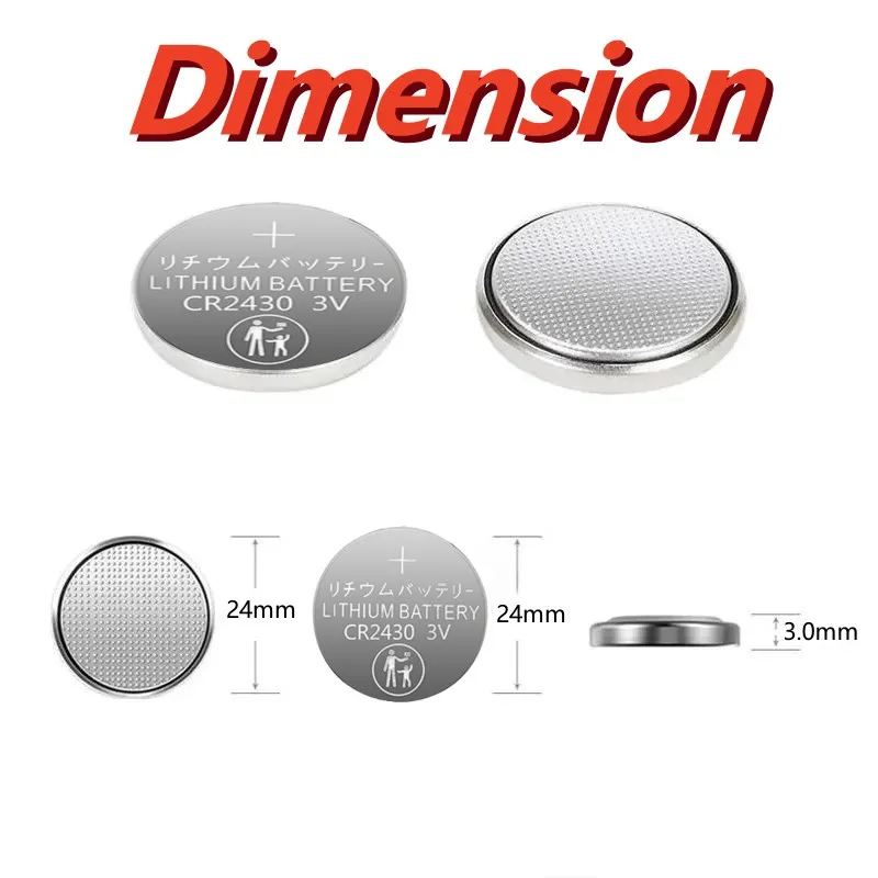 Neue cr2430 3v Lithium batterie cr 280 dl2430 br2430 mah Knopf Münz batterien für Schlüssel anhänger Wecker Fernbedienung