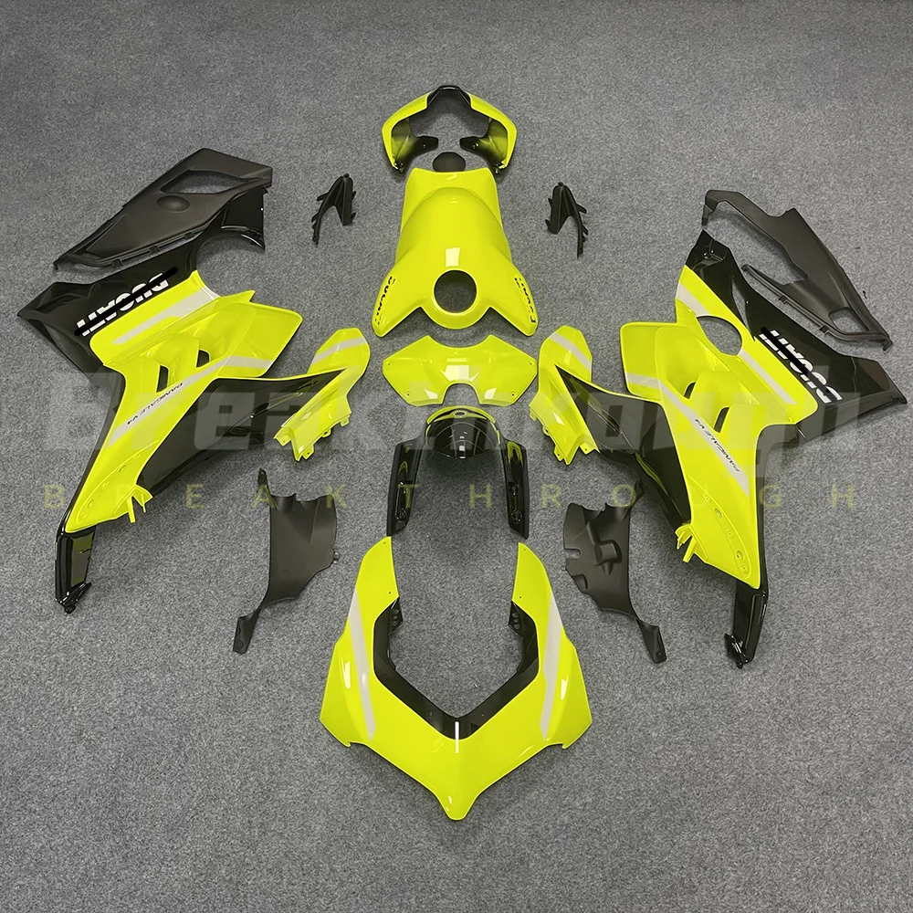 

Suitable for Ducati Panigale V4 V4S/R 2018, 2019, 2020, 2021, 2022 Motorcycle ABS injection molded yellow body complete fairing