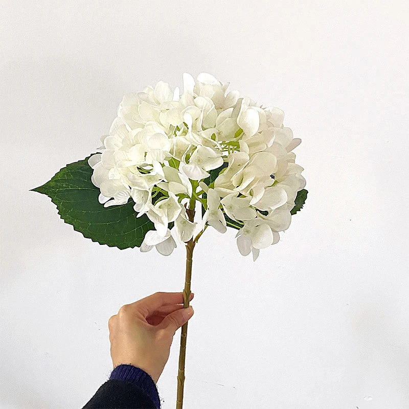 실크 수국 꽃다발 인공 꽃, 웨딩 수국 꽃, 가짜 꽃, 홈 파티 거실 테이블 장식 선물