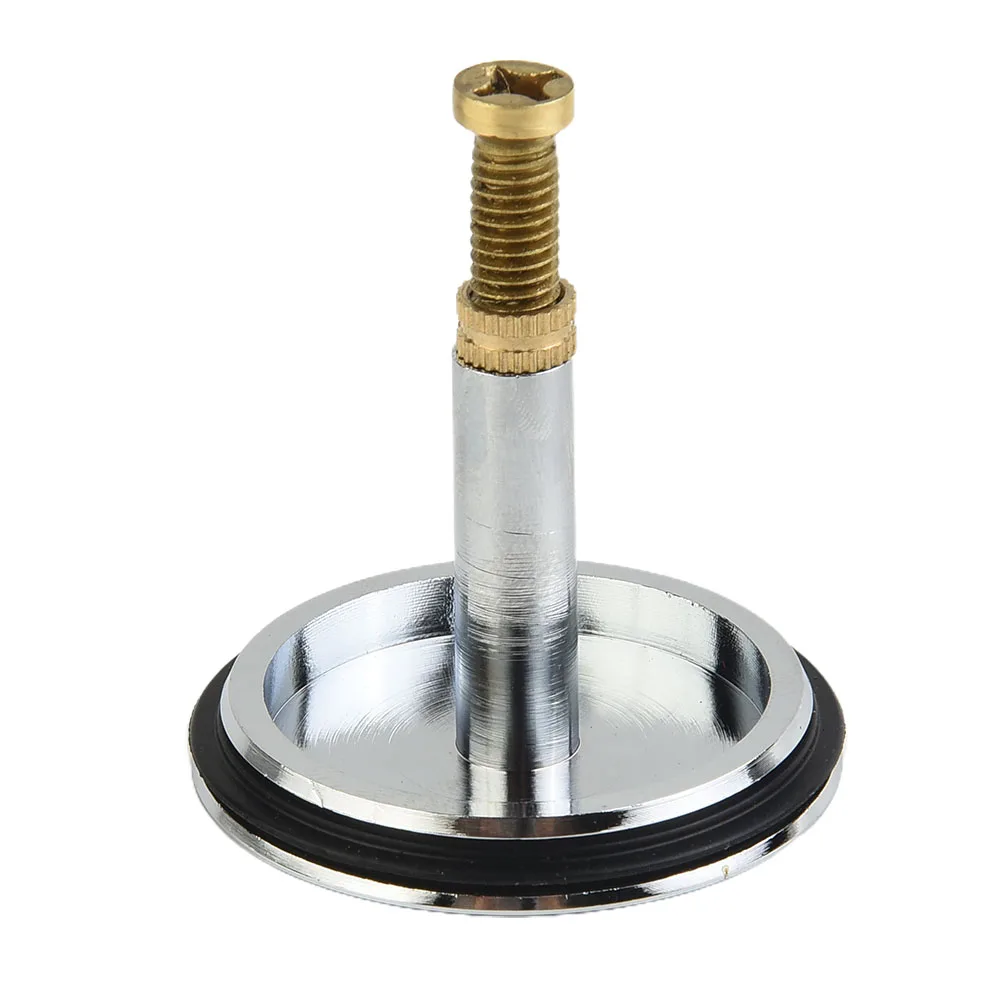 

1PCS Brand New Bathtub Chock Plug Water Stopper Bathtub Chock Plug Chrome Plated Pure Copper Silver Adjustable