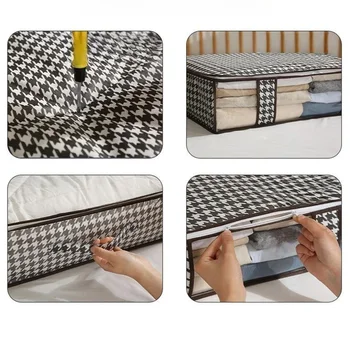 Large Bed Bottom Storage Box Foldable Clothing Quilt Storage Bag Household Dust and Moisture Bedroom Toy Sundries Organizing Bag 5