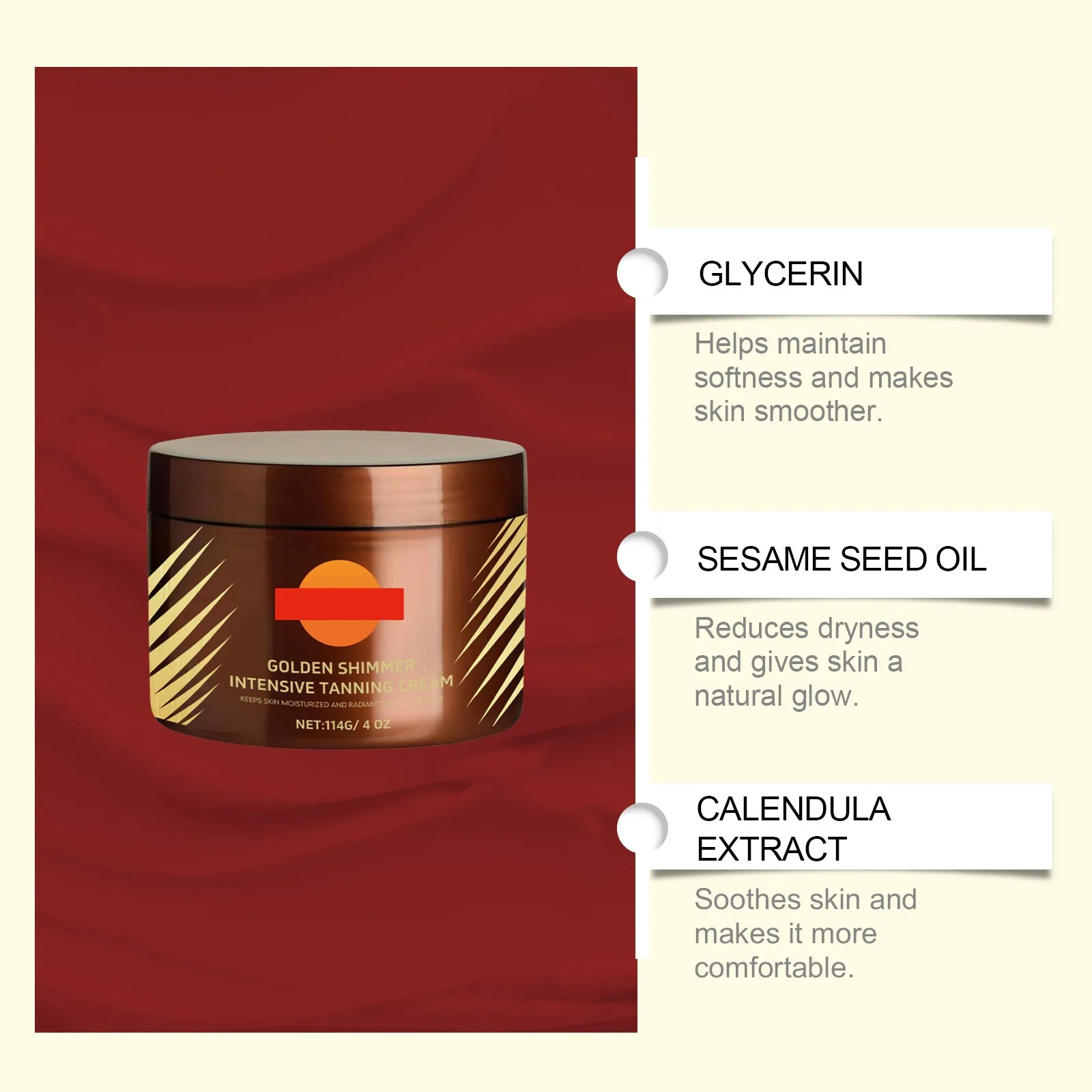 1/2/3PCS Intensive Tanning Gel Natural Dark Tanning Gel Accelerated Tanning, Cream Is Suitable For All Skin Types