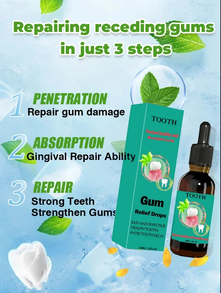 Repair Damaged Gum Problems Relieve Pain Strengthen Restore Dirty Gum Problems