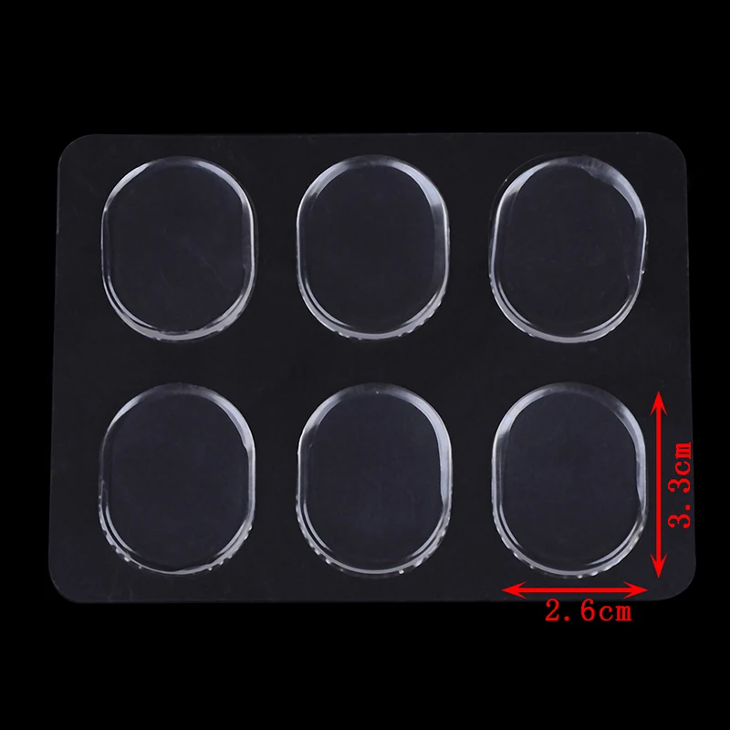 6Pcs/Set New Transparent Snare Drum Mute Pad Drum Damper Gel Pads Snare Tom Muffler Mute Percussion Instrument Accessories