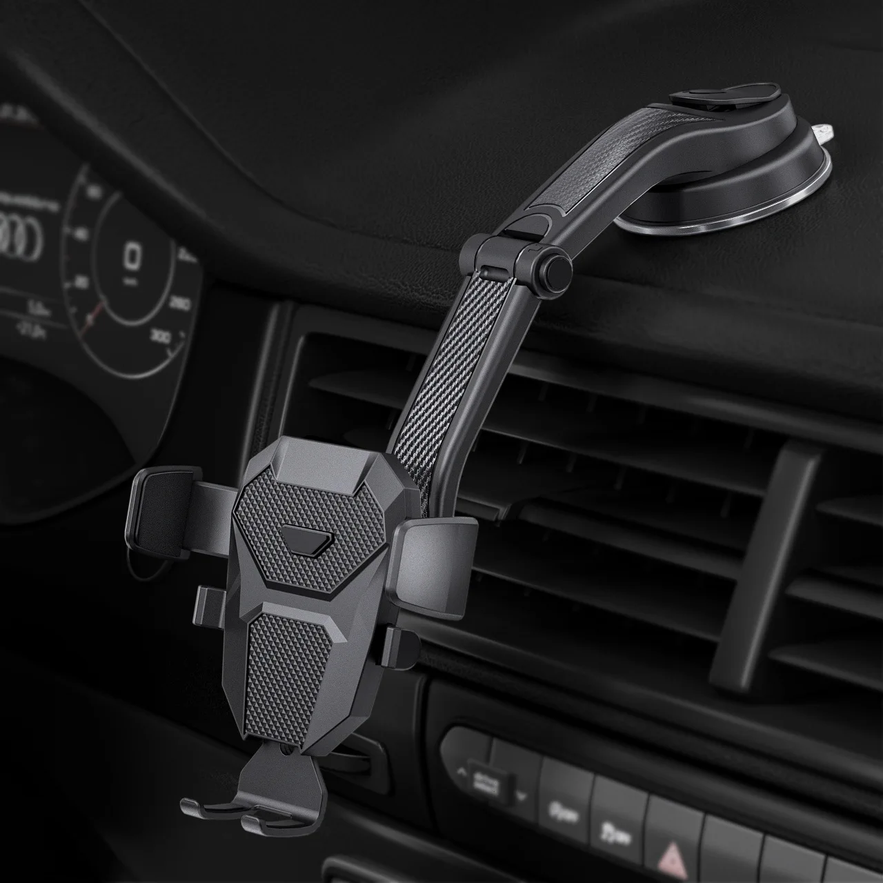 Car Phone Holder Car Phone Holder 360 Retractable Rotary Adjustment Universal Phone Bracket Fixed Shockproof Mobile Stand Big Support