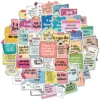 50pcs Self-adhere Motivational labels Cartoon Graffiti Stickers Phone Guitar Laptop Notebook Suitcase Water Bottle Waterproof 5