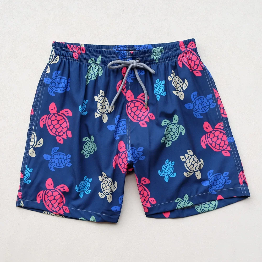 High Quality Turtle Swimming Shorts Men's Beach Shorts Swim Trunks With Triangular Inner Stretch Quick Drying Bermuda Boardshort