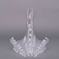 Chevalets en plastique acrylique transparent, support d'assiette de Table, supports de bols à vaisselle, cadre Photo, support pliant de rangement, support de décoration pour la maison 5