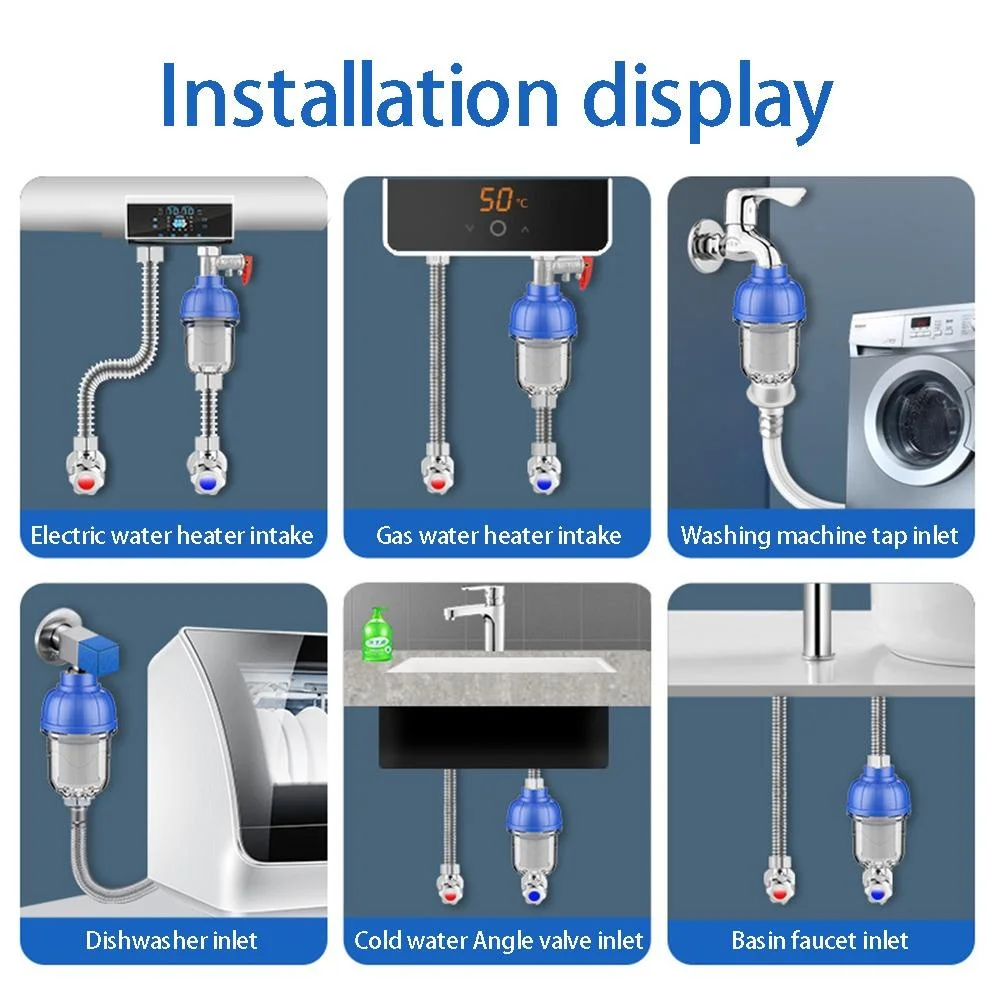 Съемный предварительный фильтр бытовой очиститель воды для ванной ...