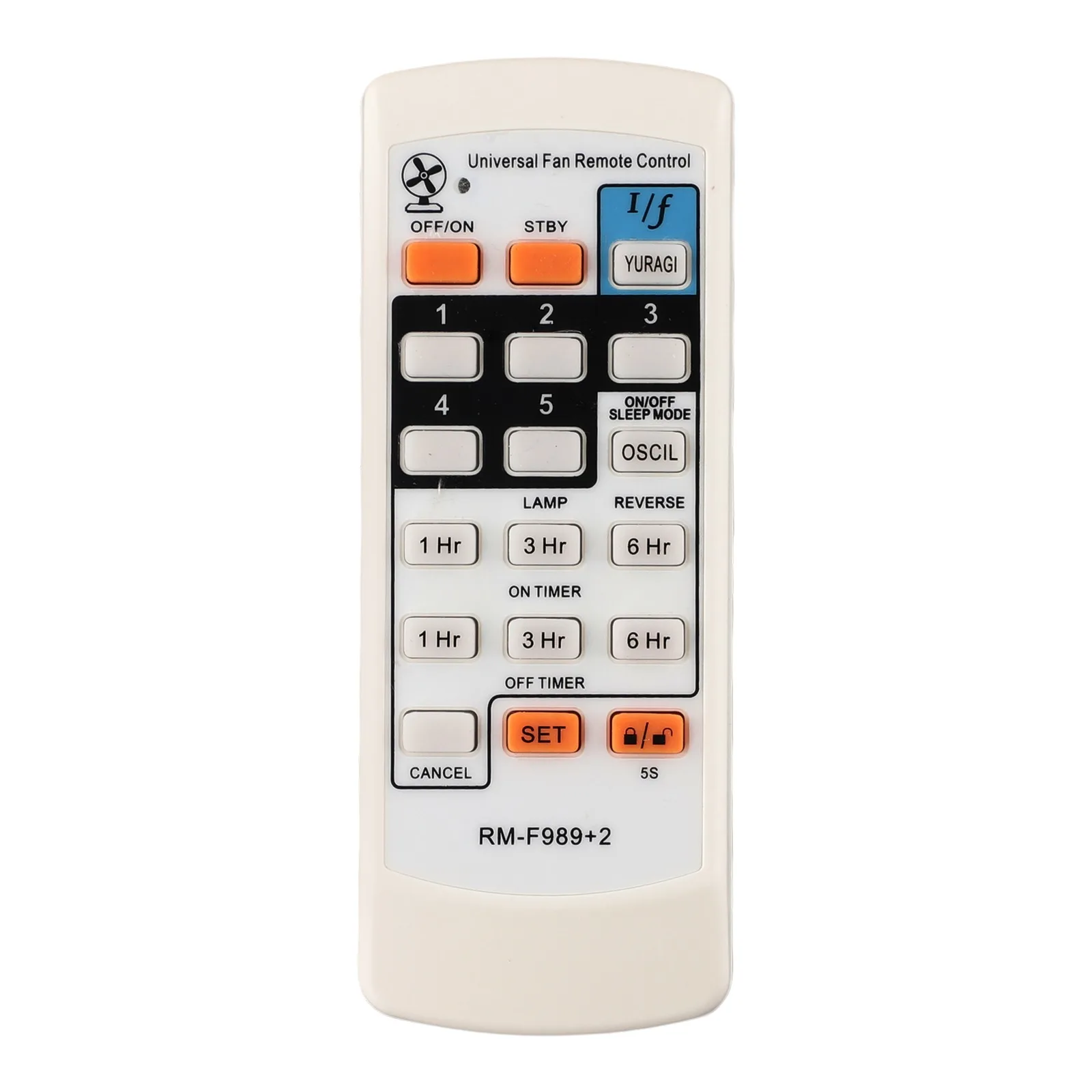 For Damaged Remote Controls Remote Control FAN-989V Electric Fan Home Use Office Use Basic Control Functions