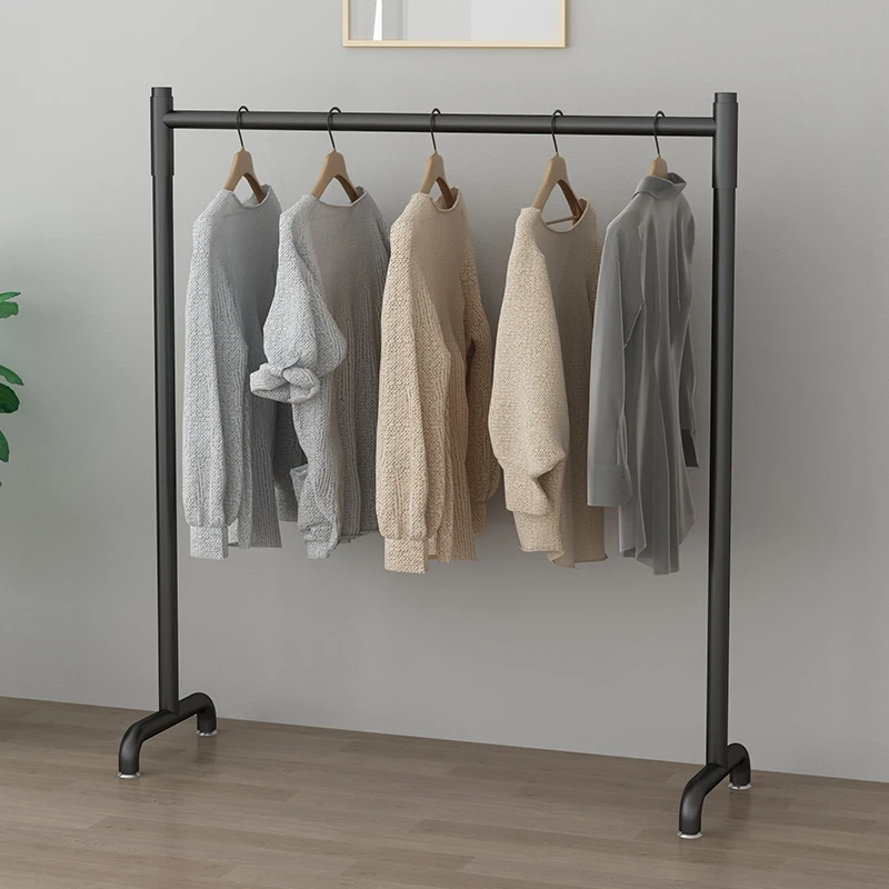 Stores Sell Clothes Display Racks Simple Metal Drying Gold Floor Hanger Bedroom Wardrobe Closet Living Room Sturdy Stand Holder 1