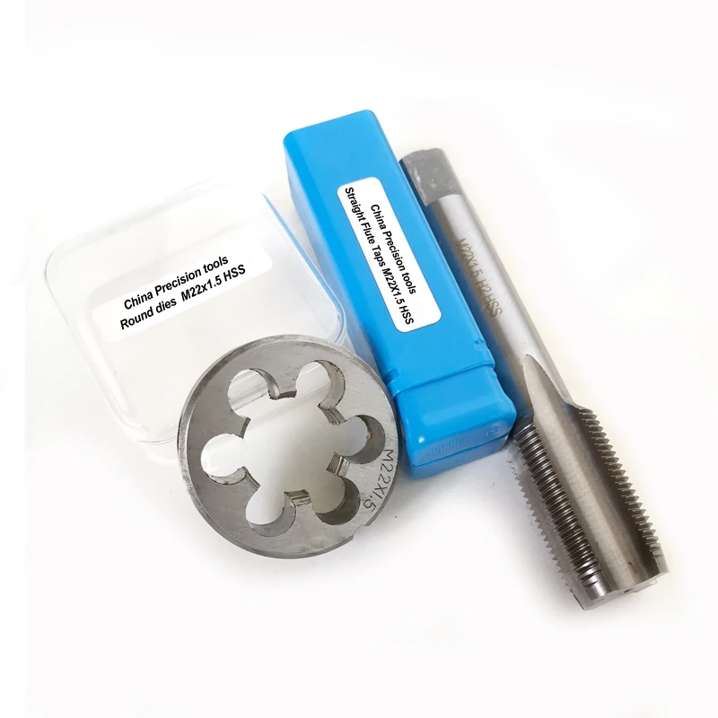 Tap and Die Set HSS Metric Right Hand M6 M7 M8 M9 M10 M11 M12 M13 M14 M15 M16 Fine Screw Thread M17 M18 M19 M20 M24