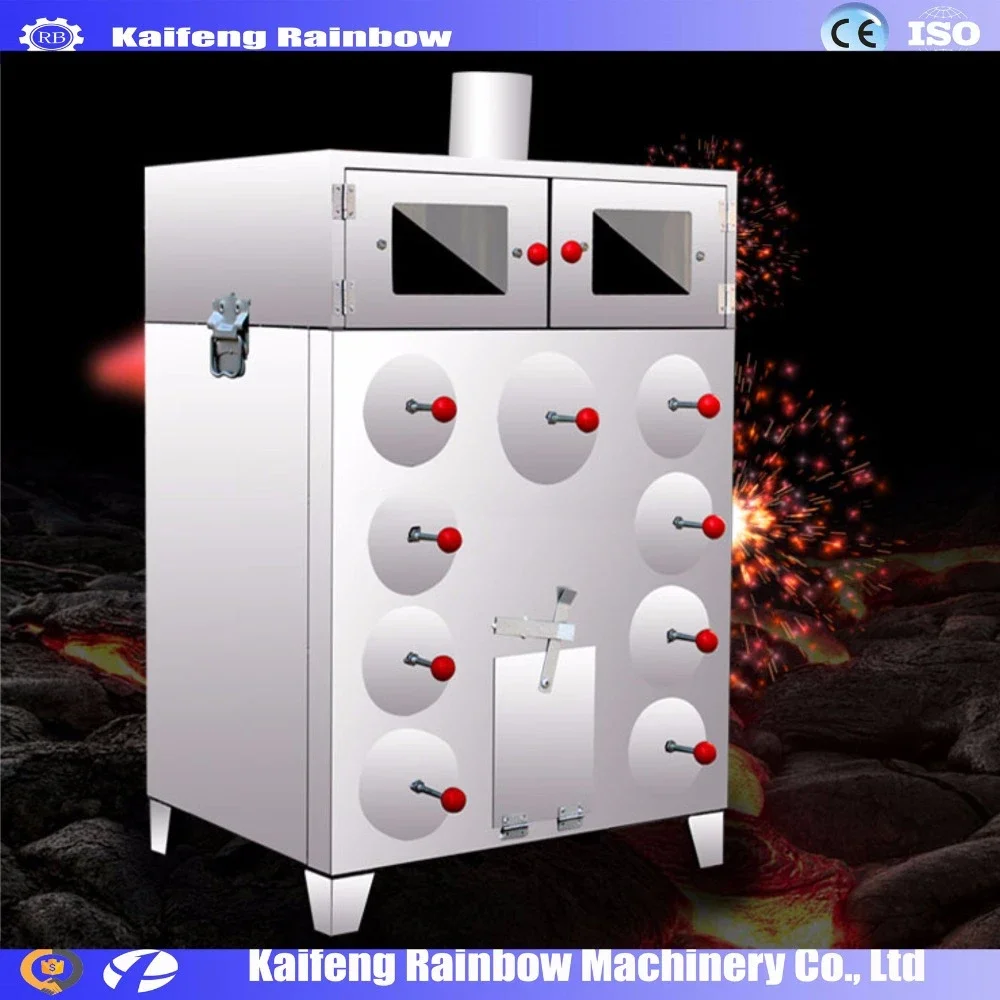 Electrical Manufacture Sweet Potato Baker Machine Horizontal Type Chicken Roasting Machine Electric Rotary Oven
