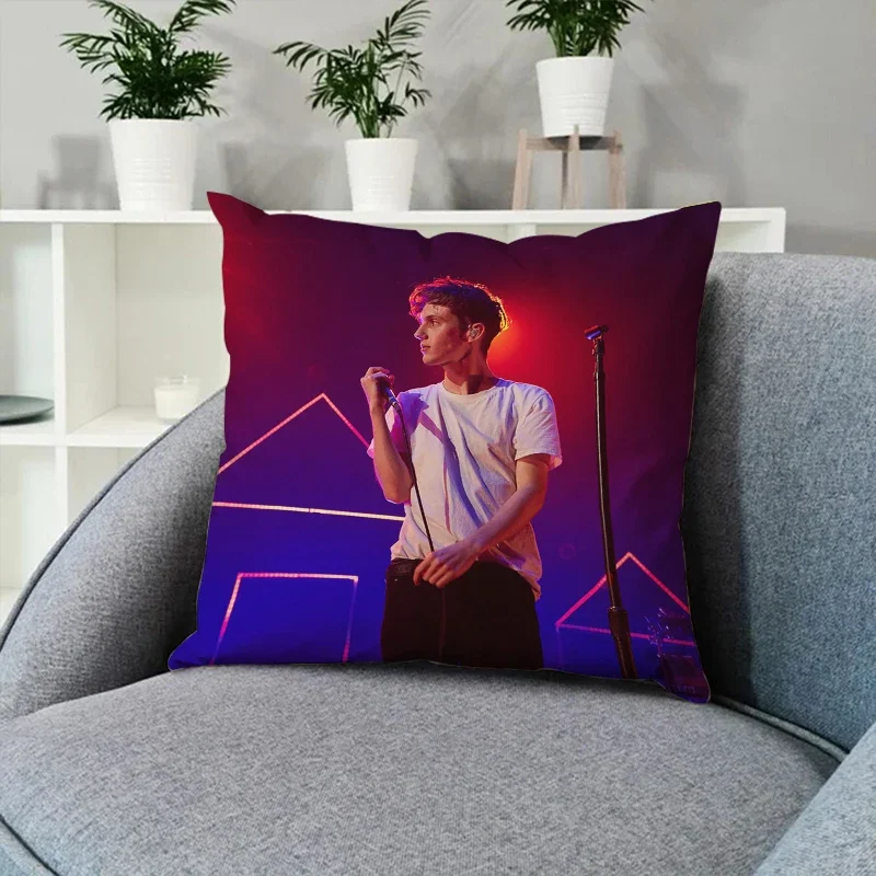 

Troye Sivan Couple Pillow Pillowcases 50x50 Cushion Cover Luxury Decorative Pillows for Sofa Cushions Home Decor Pilow Cases