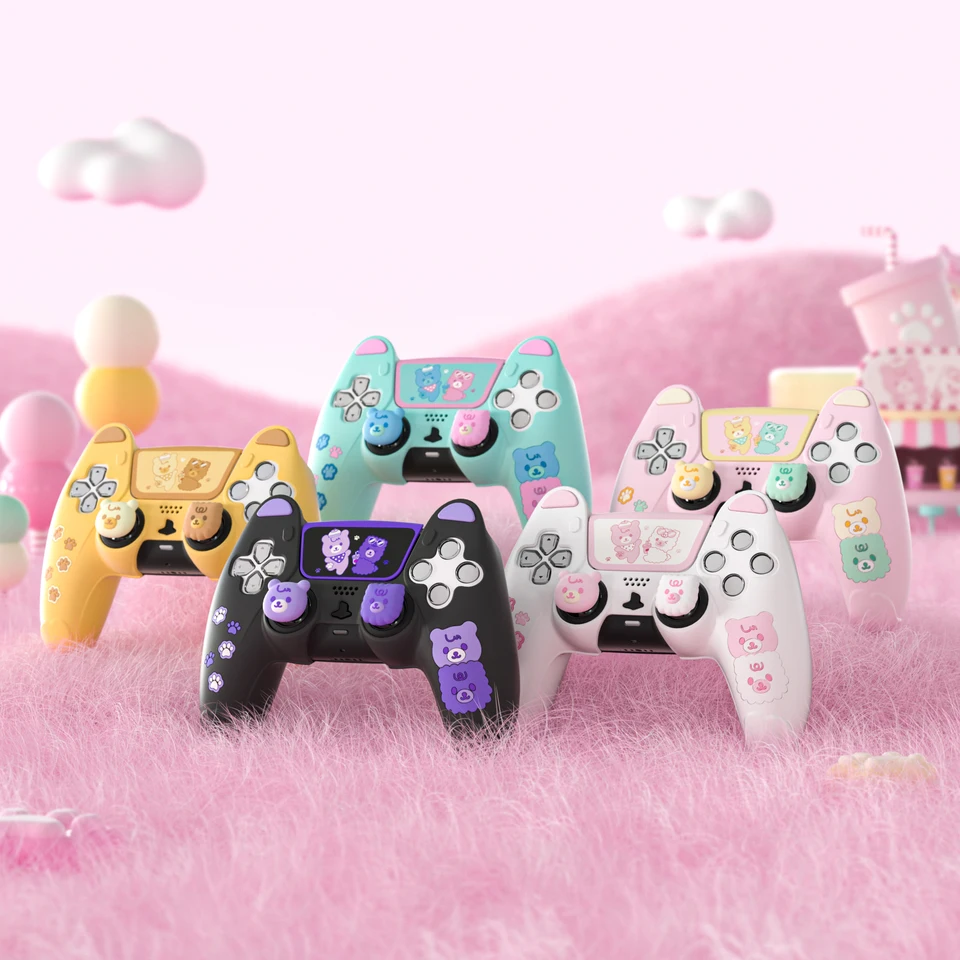 PlayVital Silicone Skin for PS5 Controller with Grips