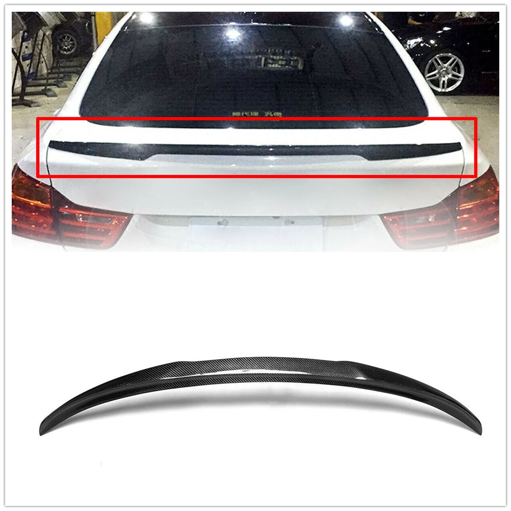 

Carbon Fiber Car Rear Spoiler Wing Trunk Lip Splitter Trim For BMW F36 428i 430i 435i Gran Coupe 4 Door Sedan 2014-2018 M4 Style