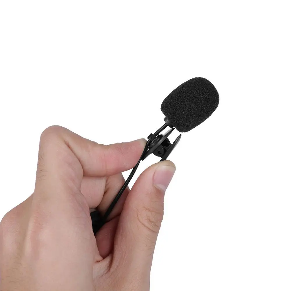 휴대용 콘덴서 3.5mm 핸즈프리 라발리에 마이크, 휴대폰/PC 녹음용 클립형 핀..