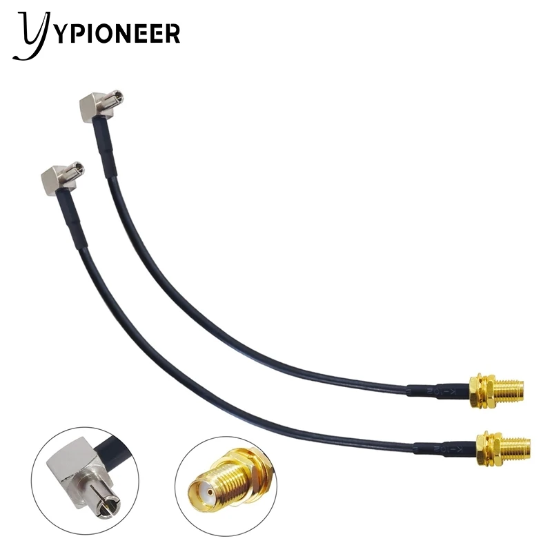 Коаксиальный кабель YPioneer T10012 TS9 RG174 Прямоугольный штекер-гнездо SMA 15 см для модема
