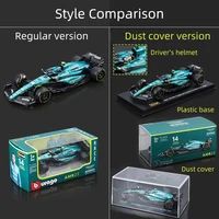 Bburago 1:43 Aston Martin Collections AMR23 F1 Formula Racing Alloy Diecast Model Toys Cars 14# Fernando Alonso 2023 Boys Gifts 2