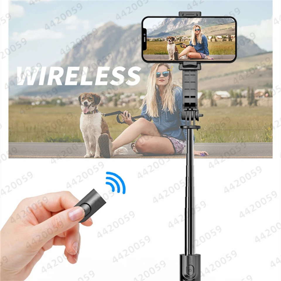 Roreta Bluetooth Selfie Stick tripod Remote Shutter Fill Light Smartphone Android IOS Extended version Selfie Stick Phone Tripod