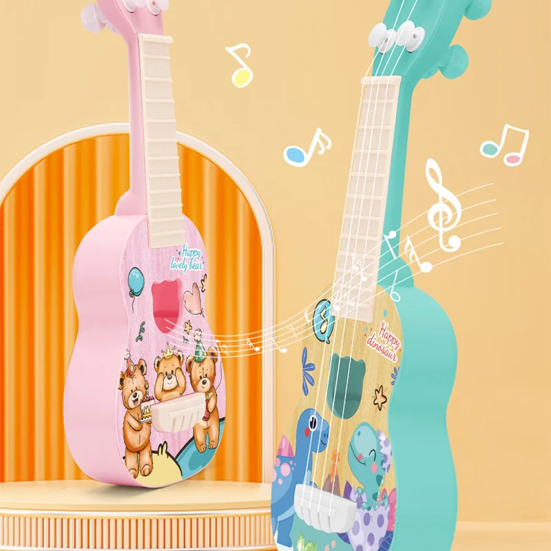 Children  Play Ukulele Puzzle Toy Guitar Can Play Beginner Simulation Instrument Enlightenment Educational Instrument Music Toy 5