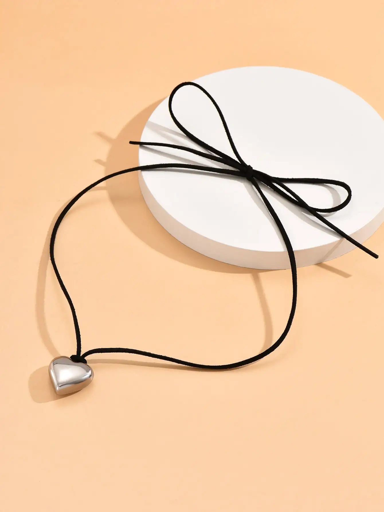 Stainless Steel Heart Pendant Necklace for Women