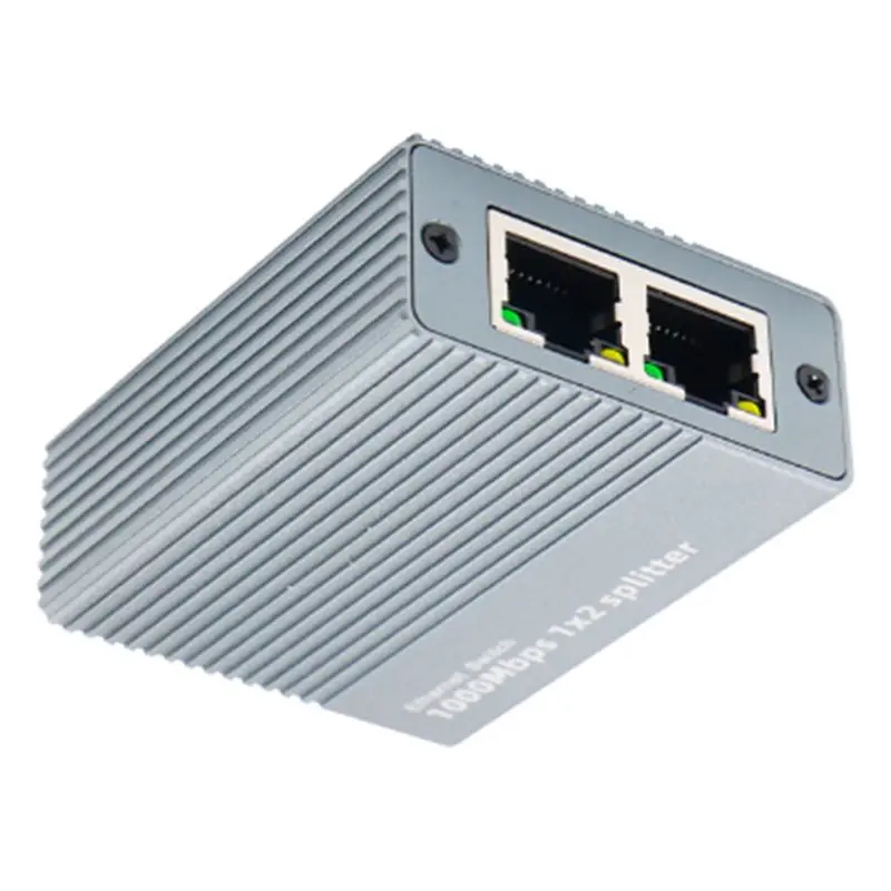ABSK-기가비트 이더넷 분배기 1-2 네트워크 분배기 Cat8/7/6/5E/5 케이블용 1000Mbps 이더넷 케이블 분배기 네트워크 커넥터