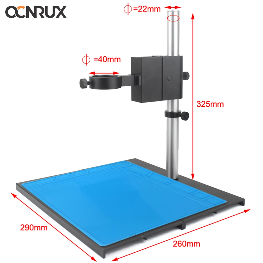 

Aluminum Alloy Adjustable Focusing Bracket Focusing Holder Table Stand 40mm For Digital HDMI USB Video Microscope Camera