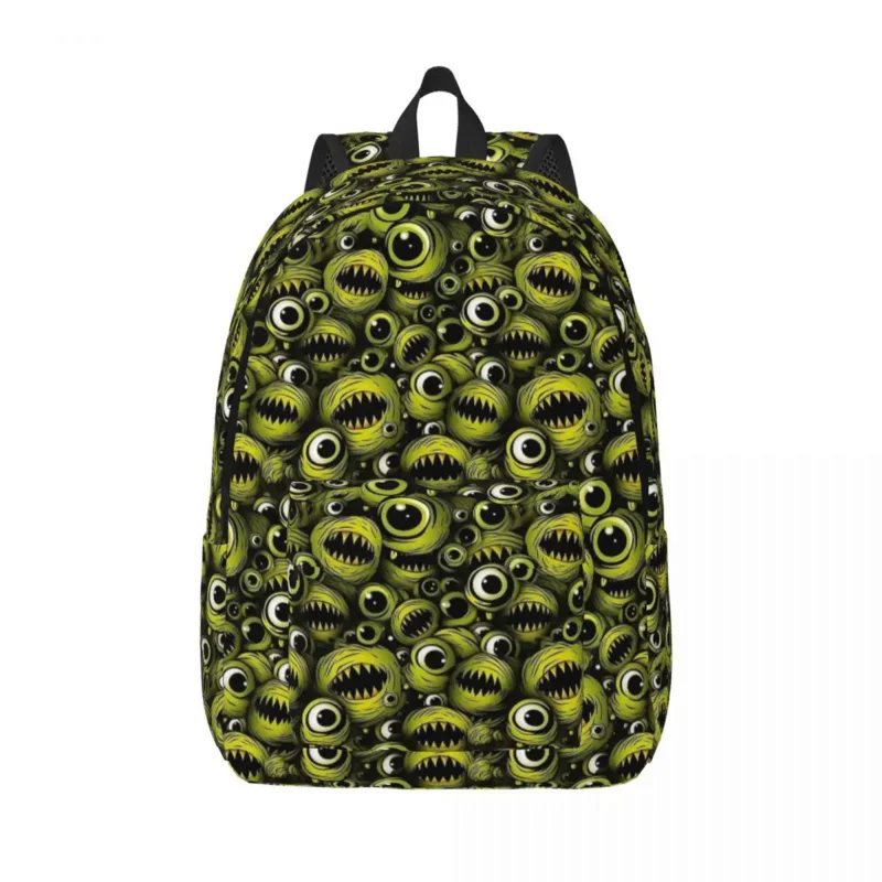 black superhero avatar print child school bag disney marvel avengers pattern boy girl primary school student school backpack Little Monsters Teeth Backpack for Boy Girl Teenage Student School Book Bags Canvas Daypack Primary Bag Sports