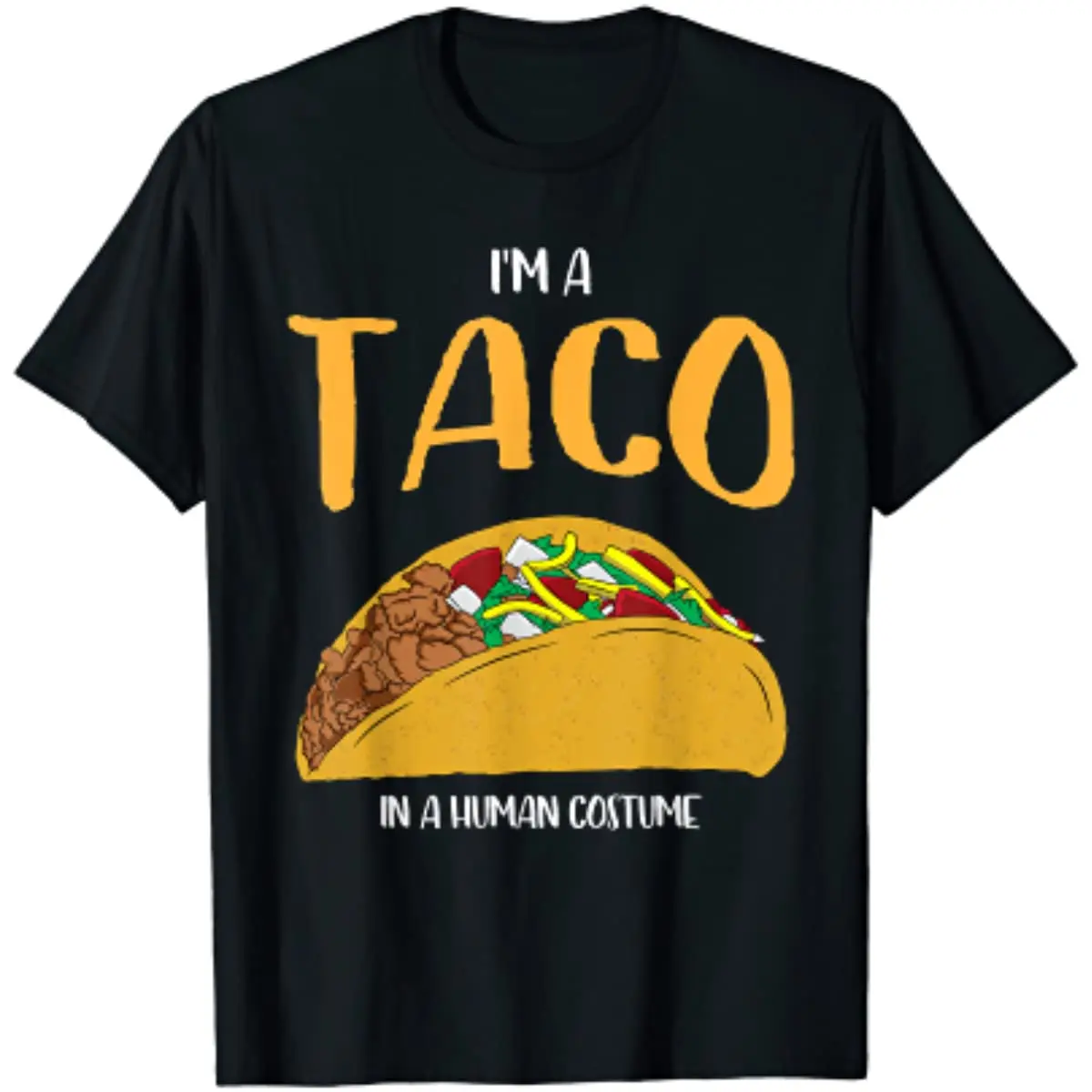 

I'm A Taco In A Human Men T-Shirt Delicious Taco Mexico Cotton T Shirts for Men Daily Four Seasons Tees Men T Shirt Funny