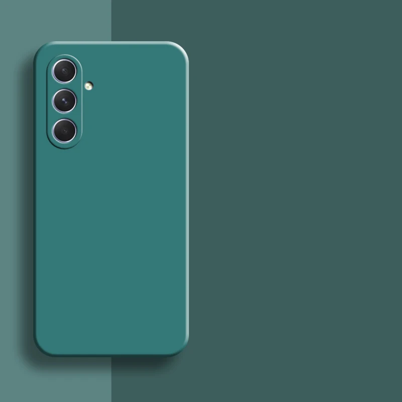 Square Liquid Silicone Shockproof Phone Case Cover