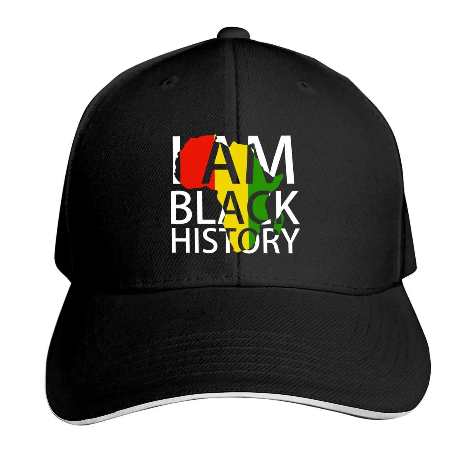

Кепка с надписью «I Am Black» для мужчин и женщин, стильная бейсболка, регулируемая, для папы, тёмно-синяя, модная, для повседневного ношения