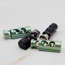 

Weioulace 21*6MM Black Faded Green Military Style Shoerope Accessory Cylindrical Boot String's Convenience Buckle Well Wholesale
