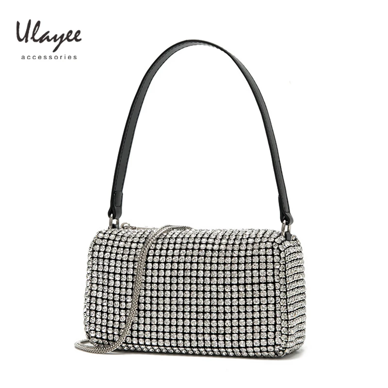

2022 New Rhinestone Handbag for Women Bag Diamonds Shoulder Bag Purse Ladies Female Crossbody Bag shining diamond bag