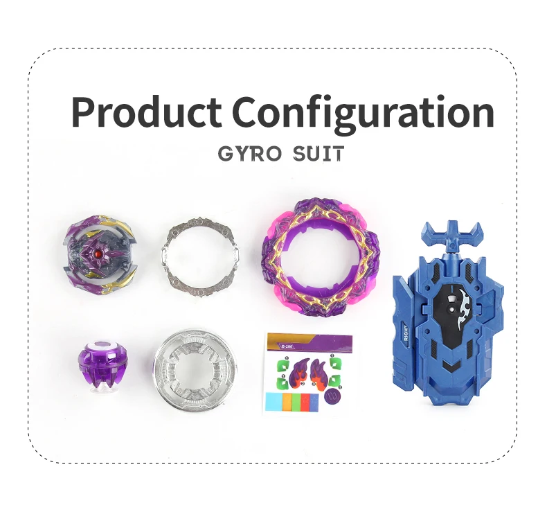 Barricade Lucifer Burst BU B-206 Bey Gyro Spinning Battle