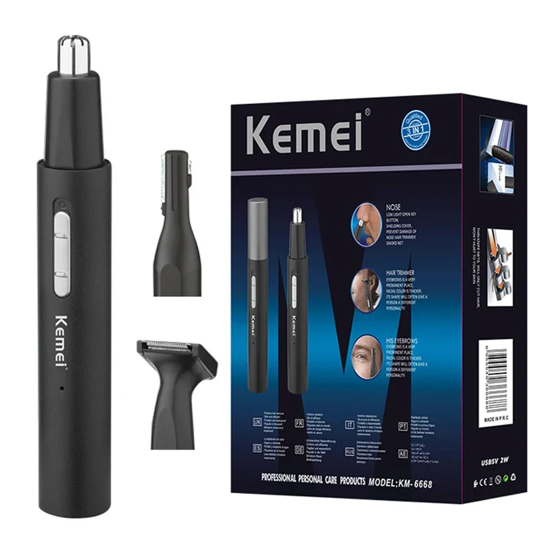Hair Trimmer Rechargeable All in One Hair Trimmer Pen for Men Grooming Electric Beard Trimmer Facial Body Eyebrow Nose Ear Neck