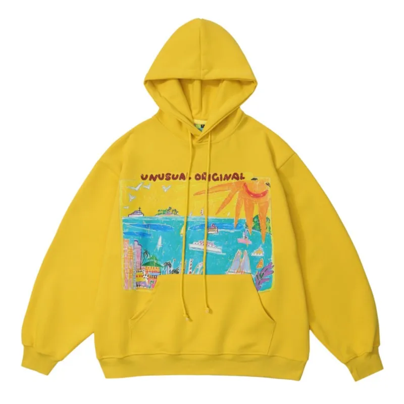 

Осень 2023, уличный костюм в стиле панк-рок, детский пуловер с капюшоном и графическим принтом, худи, Харадзюку, 100% хлопок, мужские кофты с капюшоном