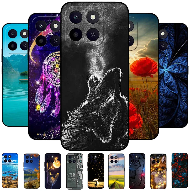 Wolf Bumper Silicone TPU Phone Case - Planet Protective Cool Animal Coque, 6.61
