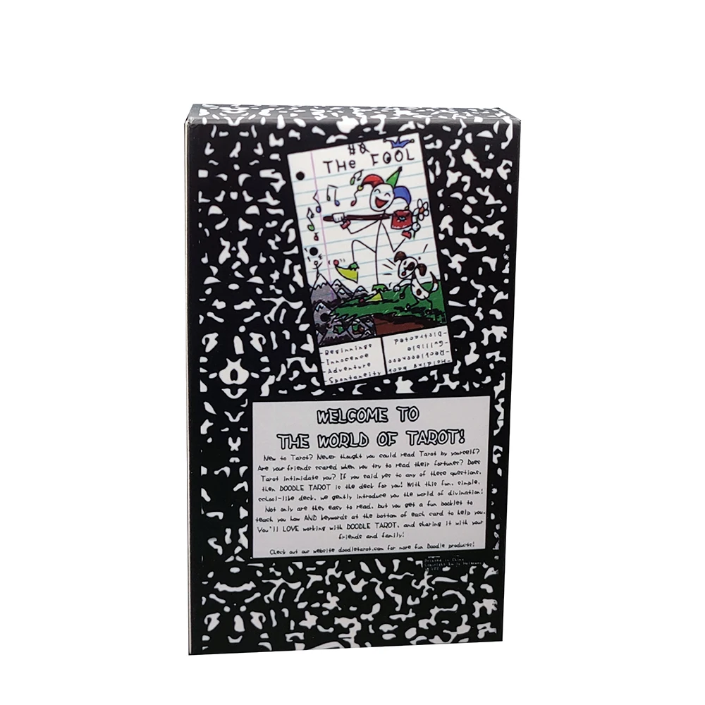 Doodle keyword Tarot deck designed Tarot cards with graffiti style illustrations