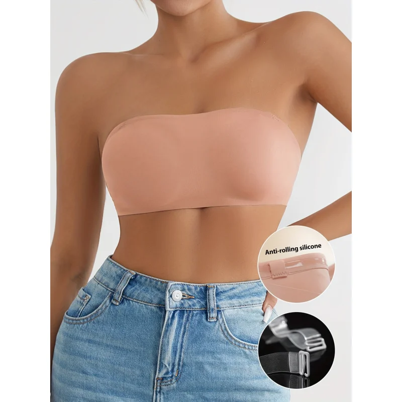 Seamless Wireless strapless bra for women, comfortable push-up bra