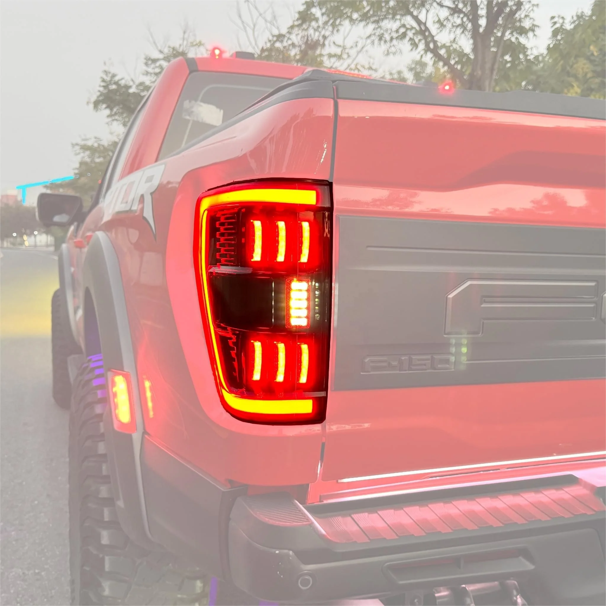 

Taillight Assembly LED Tail Lights Brake Light Turn Signal Lamp Rear Lamp For Ford F150 2021+