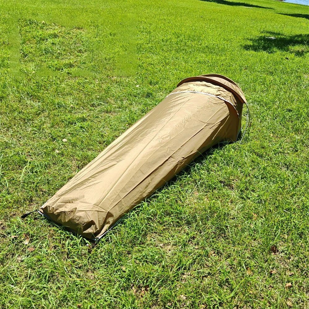 Ultralight Single Person Bivy Tent Waterproof 1 Man Tent for Camping Hiking Backpacking