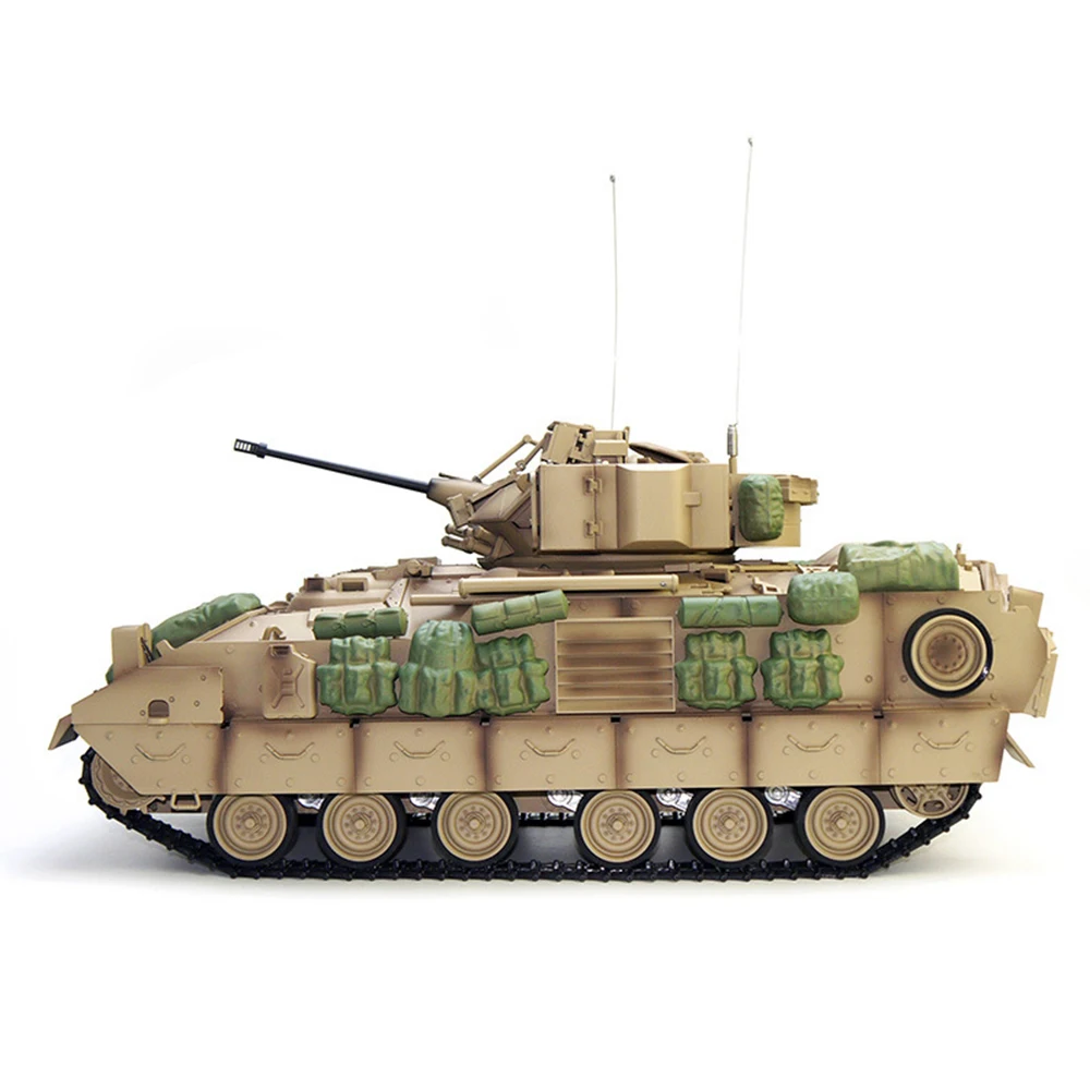 COOLBANK Model Bladeli M2A2 1/16 2.4G RC Main Battle Tank Smoke Sound Recoil Shooting LED Light Vehicles Models RTR Toys 5