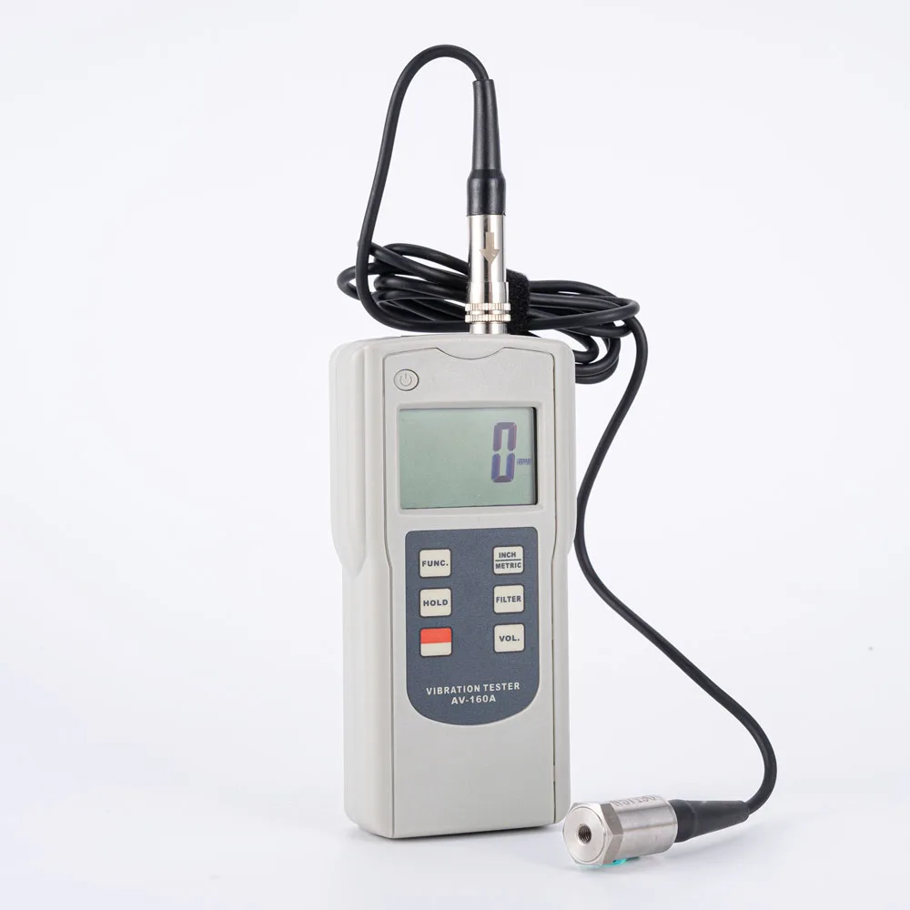 AV-160A Digital Vibrometer Mechanical Movement Speed Acceleration Displacement 0.1~400.0 mm/s Vibration analyzer 3