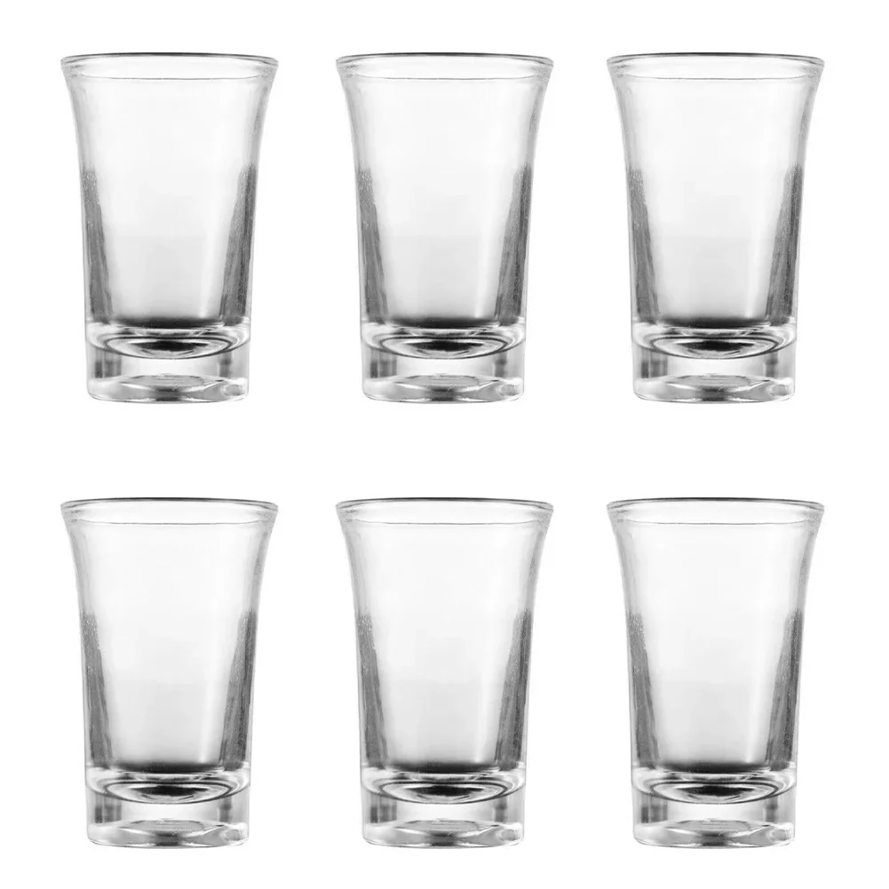 6 adet/takım 2025 YENI Düğün şarap bardakları Kokteyl Pint Votka Bardak Shot Cam Plastik Ruhlar Shot Fincan Parti Bar Kulübü İçme Aracı